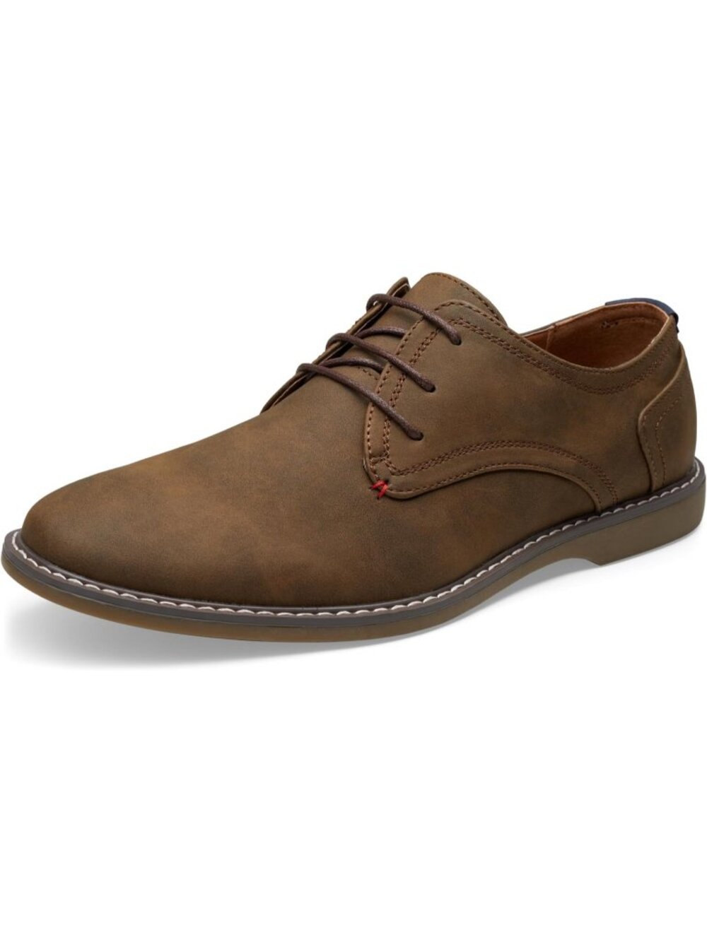 Men's Dark Brown Breathable Upper Lace Up Business Classic Dress Oxford Shoes